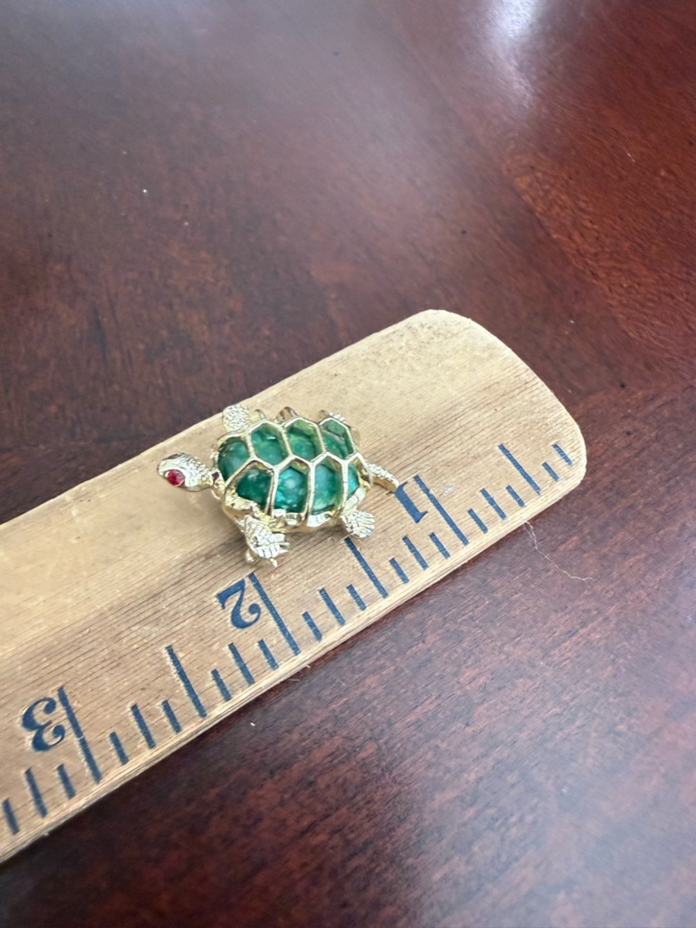 Vintage Gold Tone Turtle Brooch